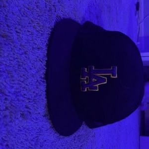 Black and Gold Dodgers Hat; Lakers Theme